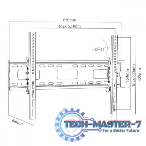 Uchwyt do TV 37-90'' 80kg MC-421 VESA 600x400 Uchwyt do TV 37-90'' 80kg MC-421 VESA 600x400