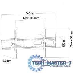 Uchwyt do TV 43-100'' 80kg MC-423 VESA 800x600