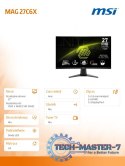 Monitor 27 cali MAG 27C6X LED/FHD/Curved/250Hz/czarny