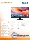 Monitor PRO MP271A E2 27 cali LED/FLAT/FHD/120Hz/czarny