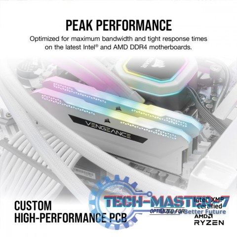 Pamięć DDR4 Vengeance RGB PRO SL 32GB/3600(2*16GB) biały Pamięć DDR4 Vengeance RGB PRO SL 32GB/3600(2*16GB) biały