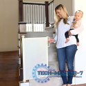 Bramka barierka roleta 180 cm ochronna zabezpieczająca na schody i drzwi - beżowa ECOTOYS ECOTOYS
