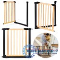 Bramka barierka zabezpieczająca 74-80 cm na schody i drzwi metal drewno ECOTOYS