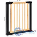 Bramka barierka zabezpieczająca 74-80 cm na schody i drzwi metal drewno ECOTOYS