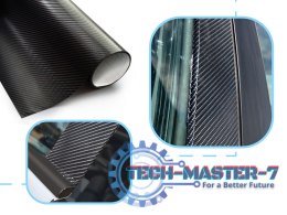 Folia rolka carbon 4D czarna 1,52x30m