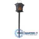 Lampa solarna ogrodowa ażurowa latarenka wisząca wbijana lampion 12 LED