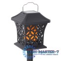 Lampa solarna ogrodowa ażurowa latarenka wisząca wbijana lampion 12 LED