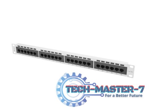 Patch Panel 24 Port 1U Kat.5E szary Patch Panel 24 Port 1U Kat.5E szary