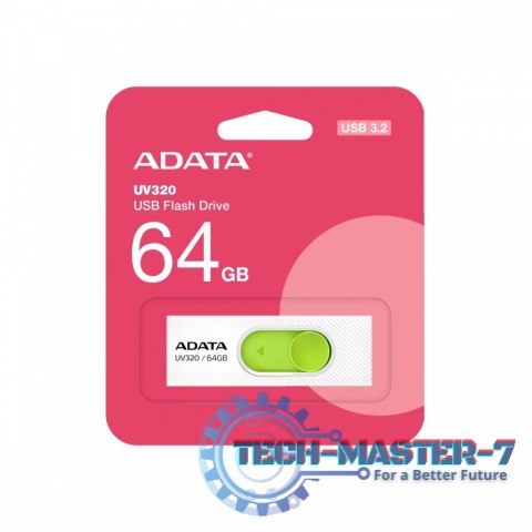 Pendrive UV320 64GB USB3.2 biało-zielony Pendrive UV320 64GB USB3.2 biało-zielony