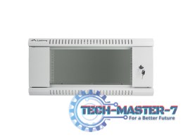 Szafa instalacyjna wisząca 19'' 4U 600X600mm szara (drzwi szklane)