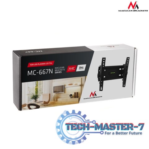 Uchwyt do telewizora 23-42 cale MC-667N czarny, do 25kg, max VESA 200x200 Uchwyt do telewizora 23-42 cale MC-667N czarny, do 25kg, max VESA 200x200