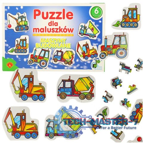 ALEXANDER Puzzle dla maluszków - maszyny budowlane 2+ ALEXANDER Puzzle dla maluszków - maszyny budowlane 2+