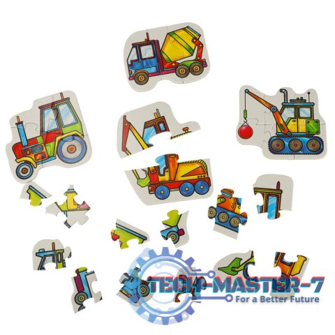 ALEXANDER Puzzle dla maluszków - maszyny budowlane 2+ ALEXANDER Puzzle dla maluszków - maszyny budowlane 2+