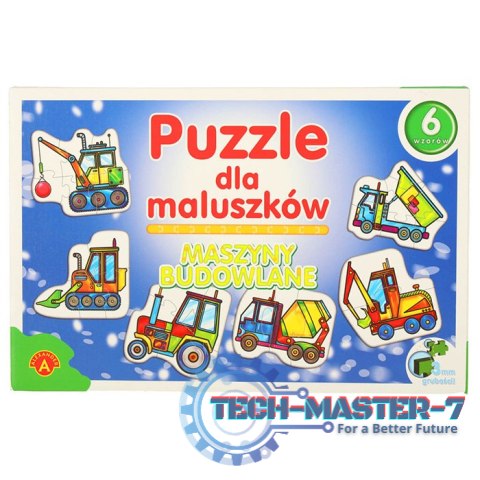 ALEXANDER Puzzle dla maluszków - maszyny budowlane 2+ ALEXANDER Puzzle dla maluszków - maszyny budowlane 2+