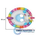 Kółko do pływania dla niemowląt koło pontonik dla dzieci dmuchany z siedziskiem jednorożec max 23kg 3-4lata INTEX 59570