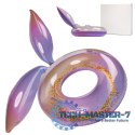 Kółko do pływania koło dmuchane syrena z brokatem galaxy XXL max 60kg
