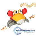 Krab uciekający pełzający czujnik interaktywna akumulator USB czerwony