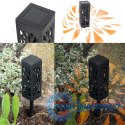 Lampa solarna ogrodowa ażurowa latarenka lamion LED czujnik zmierzchu wbijana 4szt.