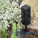 Lampa solarna ogrodowa ażurowa latarenka lamion LED czujnik zmierzchu wbijana 4szt.