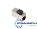 Łącznik keystone gniazdo RJ45 - RJ45 FTP kat.6 do puszki montażowej złączka sieciowa