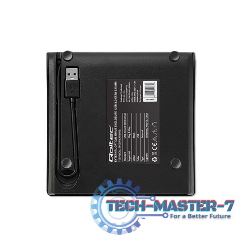 Obudowa/kieszeń na napęd optyczny CD/DVD SATA | USB3.0 | 9.5mm Obudowa/kieszeń na napęd optyczny CD/DVD SATA | USB3.0 | 9.5mm
