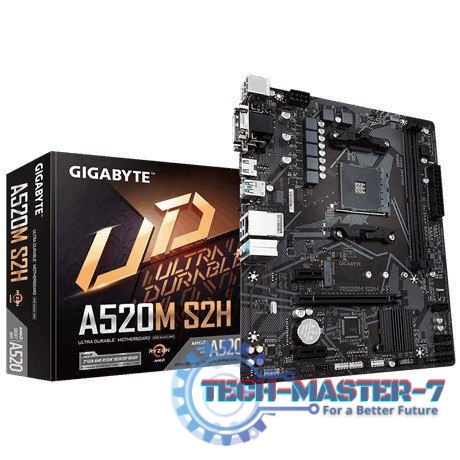Płyta główna A520M S2H AM4 2DDR4 M.2 HDMI/DVI mATX Płyta główna A520M S2H AM4 2DDR4 M.2 HDMI/DVI mATX
