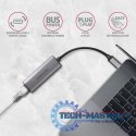ADE-25RC Karta sieciowa 2.5 Gigabit Ethernet, Realtek 8156, USB-C 3.2 Gen 1, automatyczna instalacja, szara
