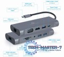 Adapter USB-C Hub USB-C PD GbE VGA HDMI 3xUSB 3.1 card audio