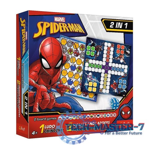 Gra 2w1 Chińczyk / Węże i drabiny, Spider-Man Gra 2w1 Chińczyk / Węże i drabiny, Spider-Man
