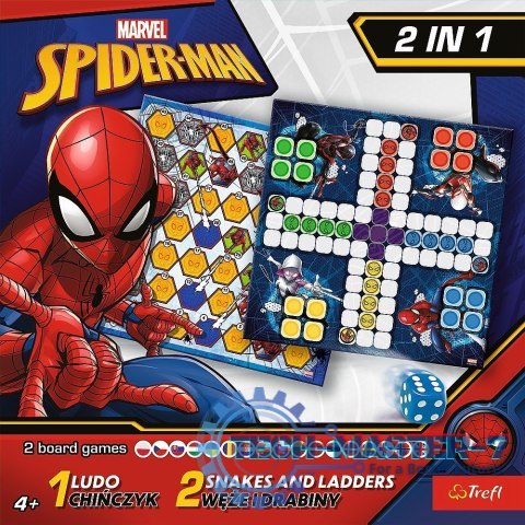 Gra 2w1 Chińczyk / Węże i drabiny, Spider-Man Gra 2w1 Chińczyk / Węże i drabiny, Spider-Man