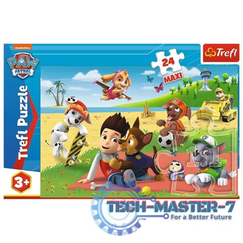 Puzzle 24 elementy MAXI Zabawa na kocu Psi Patrol Puzzle 24 elementy MAXI Zabawa na kocu Psi Patrol