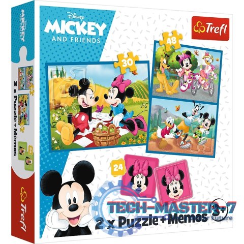 Puzzle 2w1 memos Poznaj bohaterów Disneya Puzzle 2w1 memos Poznaj bohaterów Disneya