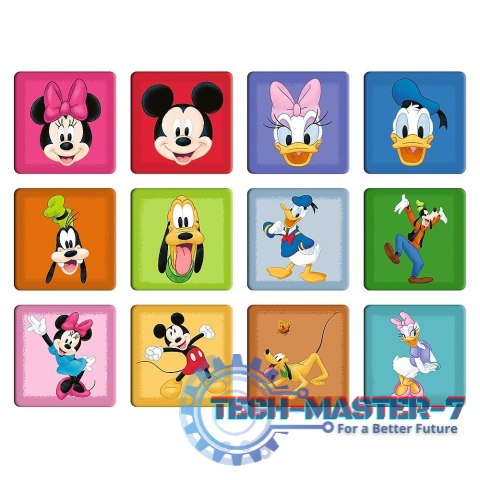 Puzzle 2w1 memos Poznaj bohaterów Disneya Puzzle 2w1 memos Poznaj bohaterów Disneya