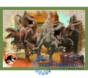 Puzzle 4w1 Groźne dinozaury Jurassic World