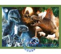 Puzzle 4w1 Groźne dinozaury Jurassic World