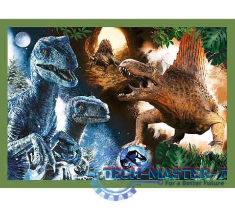 Puzzle 4w1 Groźne dinozaury Jurassic World Puzzle 4w1 Groźne dinozaury Jurassic World