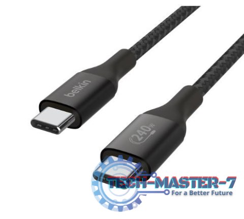 Kabel BoostCharge USB-C/USB-C 240W 2m czarny Kabel BoostCharge USB-C/USB-C 240W 2m czarny