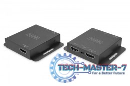 Przedłużacz/Extender HDMI 4K 30Hz 70m po skrętce Cat.5e/6/7/8 HDCP 1.4 EDID IR PoC, zestaw