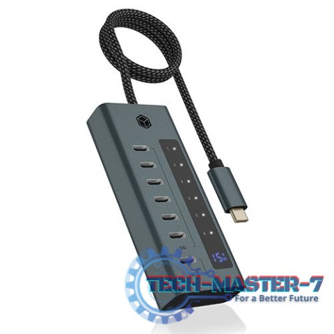 Hub IB-HUB1457-C31 7 port Type C HUB z 36 W PSU Hub IB-HUB1457-C31 7 port Type C HUB z 36 W PSU