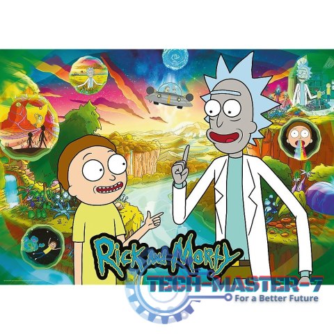 Puzzle 1000 elementów Premium Plus Rick i Morty Puzzle 1000 elementów Premium Plus Rick i Morty