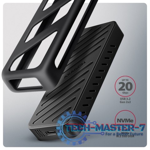 EEM2-20G Obudowa zewnętrzna aluminiowa USB-C 3.2 Gen 2 M.2 NVMe SSD 20Gbps EEM2-20G Obudowa zewnętrzna aluminiowa USB-C 3.2 Gen 2 M.2 NVMe SSD 20Gbps