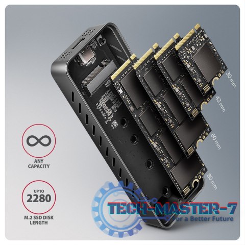 EEM2-20G Obudowa zewnętrzna aluminiowa USB-C 3.2 Gen 2 M.2 NVMe SSD 20Gbps EEM2-20G Obudowa zewnętrzna aluminiowa USB-C 3.2 Gen 2 M.2 NVMe SSD 20Gbps