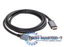 Kabel Displayport(M)-HDMI(M)1.8M 4K czarno-srebrny