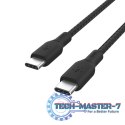 Kabel w oplocie USB-C do USB-C 100W 3m czarny