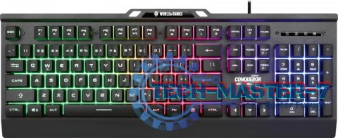Klawiatura metalowa dla Graczy COMQUEROR dynamiczne podświetlenie - wersja limitowana World Of Tanks Klawiatura metalowa dla Graczy COMQUEROR dynamiczne podświetlenie - wersja limitowana World Of Tanks