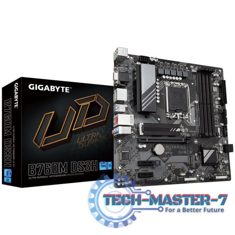 Płyta główna B760M DS3H s1700 4DDR5 HDMI/DP/DSUB mATX Płyta główna B760M DS3H s1700 4DDR5 HDMI/DP/DSUB mATX