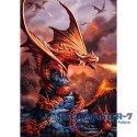 Puzzle 1000 elementów Ognisty Smok Anne Stokes