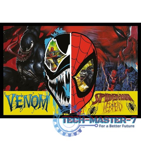 Puzzle 2x200 elementów Dzień i noc Spidermana Puzzle 2x200 elementów Dzień i noc Spidermana