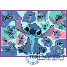 Puzzle 4x250 elementów Niezwykły Stitch