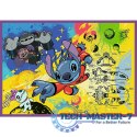 Puzzle 4x250 elementów Niezwykły Stitch